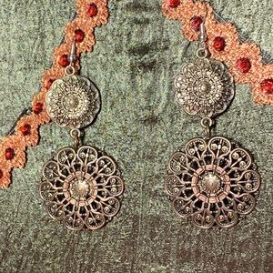 Antique Gold Statement Earrings